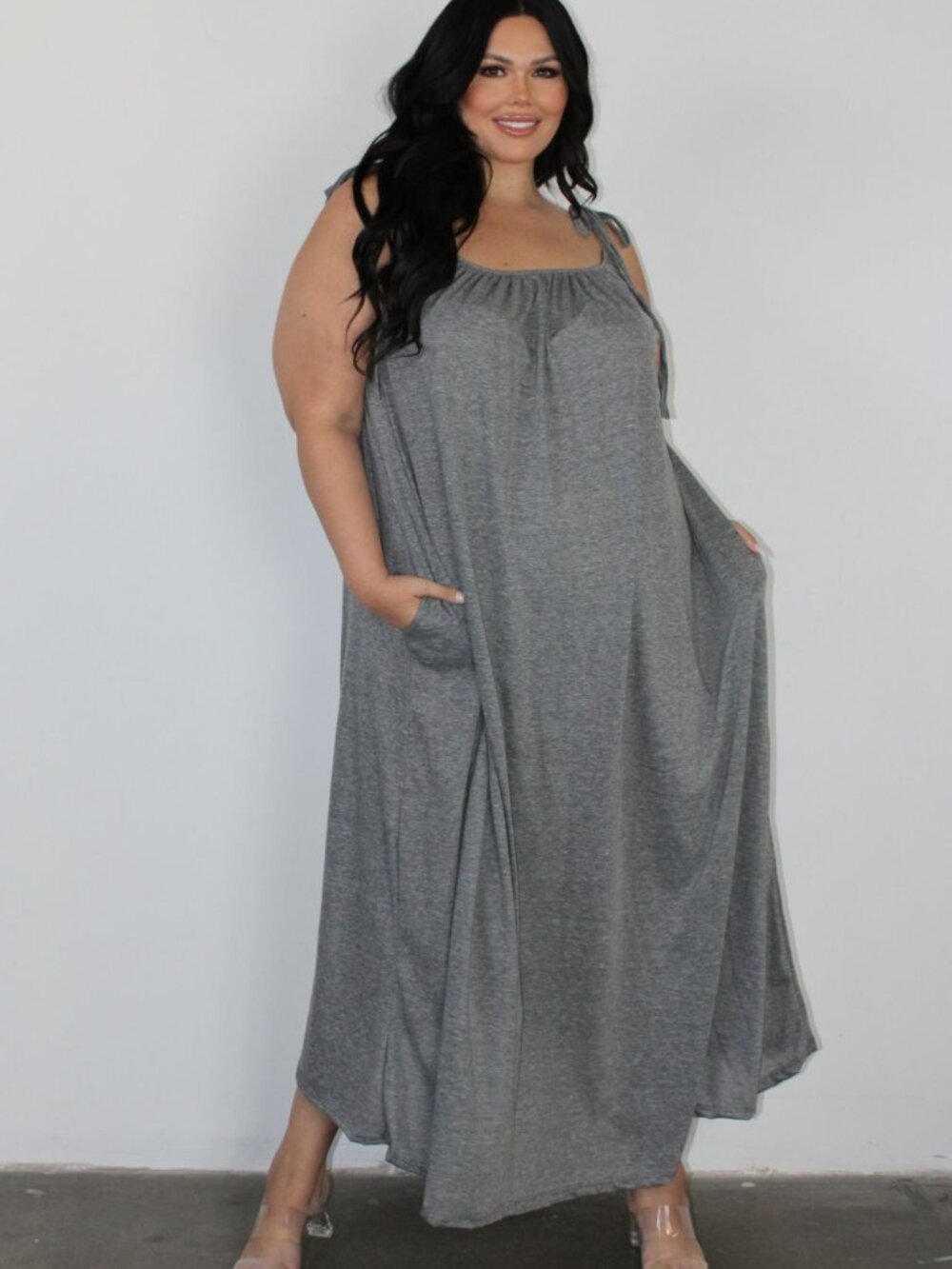 Plus Size Flowy Maxi Dress 2X